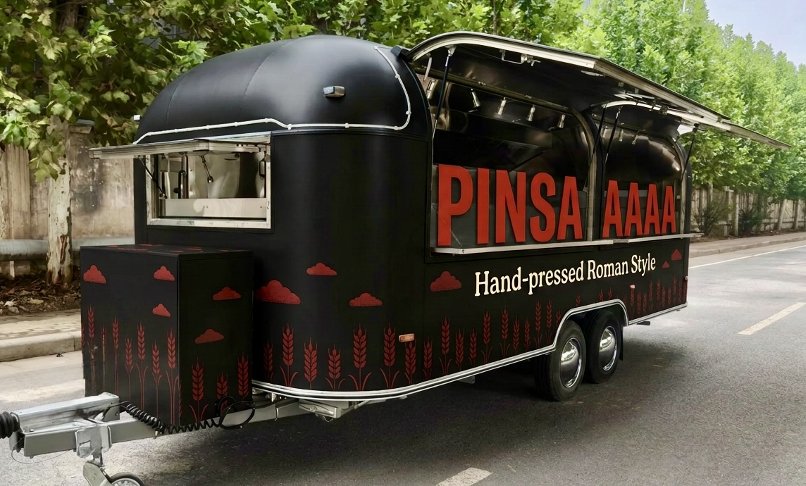 PINSAAAA โ Roman Pinsa Airstream โ Airstream trailer ยท all-black finish
